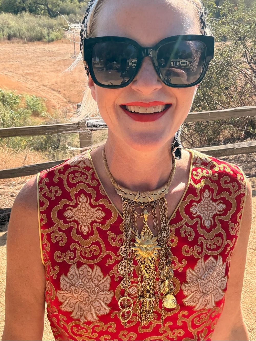 Sustainably Handmade Celestial Sun Necklace